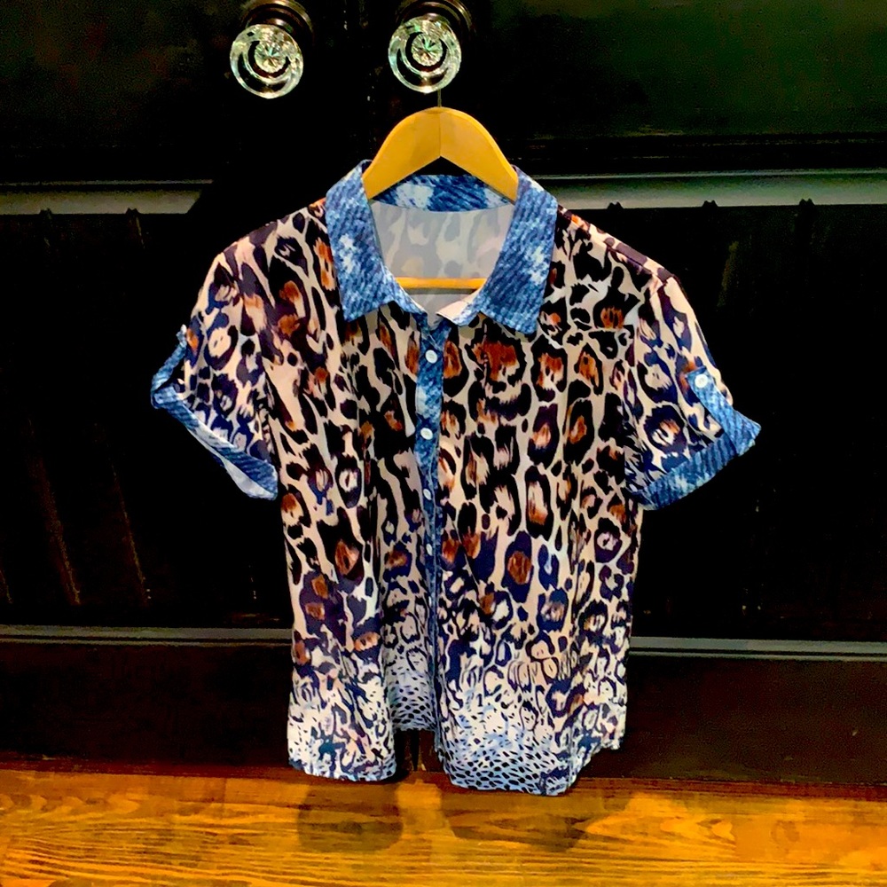 Ladies animal print blouse